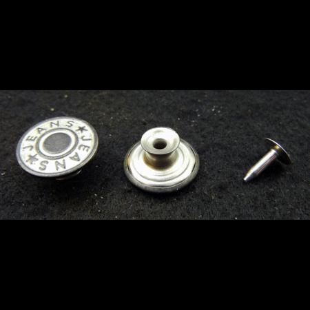 即決☆ジーンズボタン☆首振式☆銀古美☆径17mm☆20組☆AA1拍卖