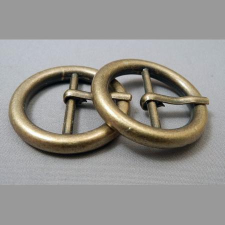 即決☆バックル☆丸形☆アンティーク☆ベルト幅25mm☆10個☆4番拍卖