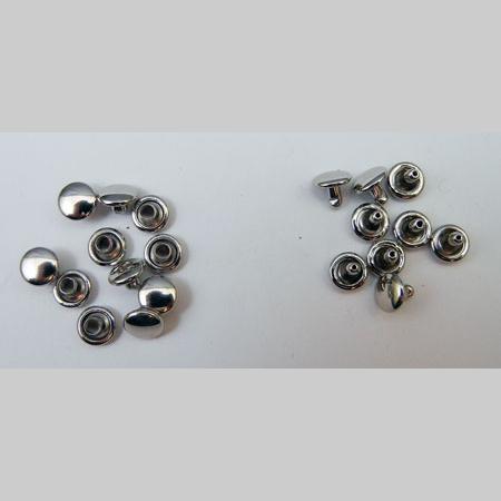 即決/両面カシメ/ニッケル/短足・頭6mm・足4mm/300組/C1拍卖