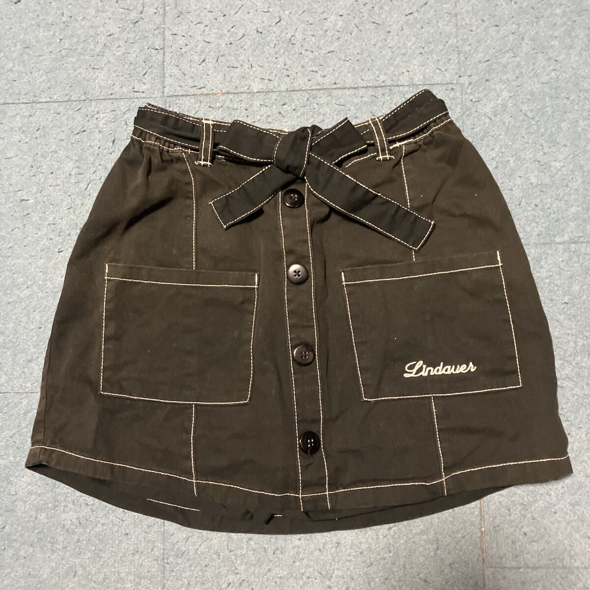 LINDAUER しまむら インナーパンツ付きスカート160㎝ 綿100%拍卖