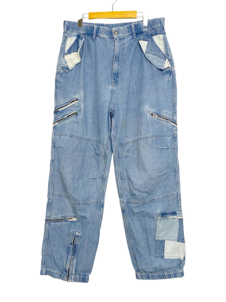 ディスイズネバーザット thisisneverthat クレイジー マルチジップ デニムパンツ Crazy Multi Zip Pant TN233DPA5P01 ウォッシュブルー XL拍卖