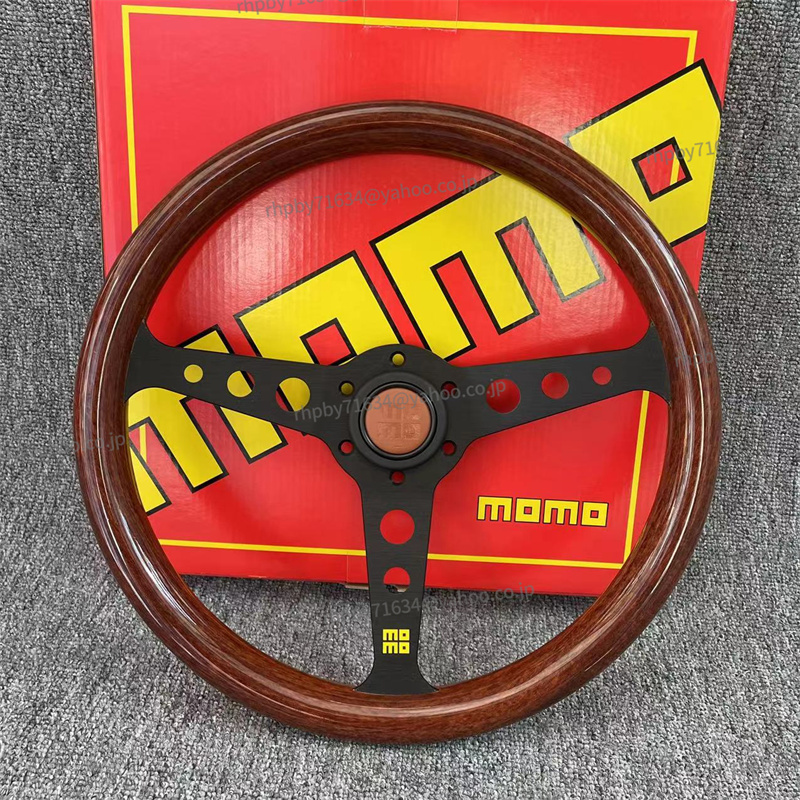 新入荷 MOMO ステアリングウッド調  350mm 14インチ ヘリテージ 競技用改装ハンドルホイール RH013拍卖
