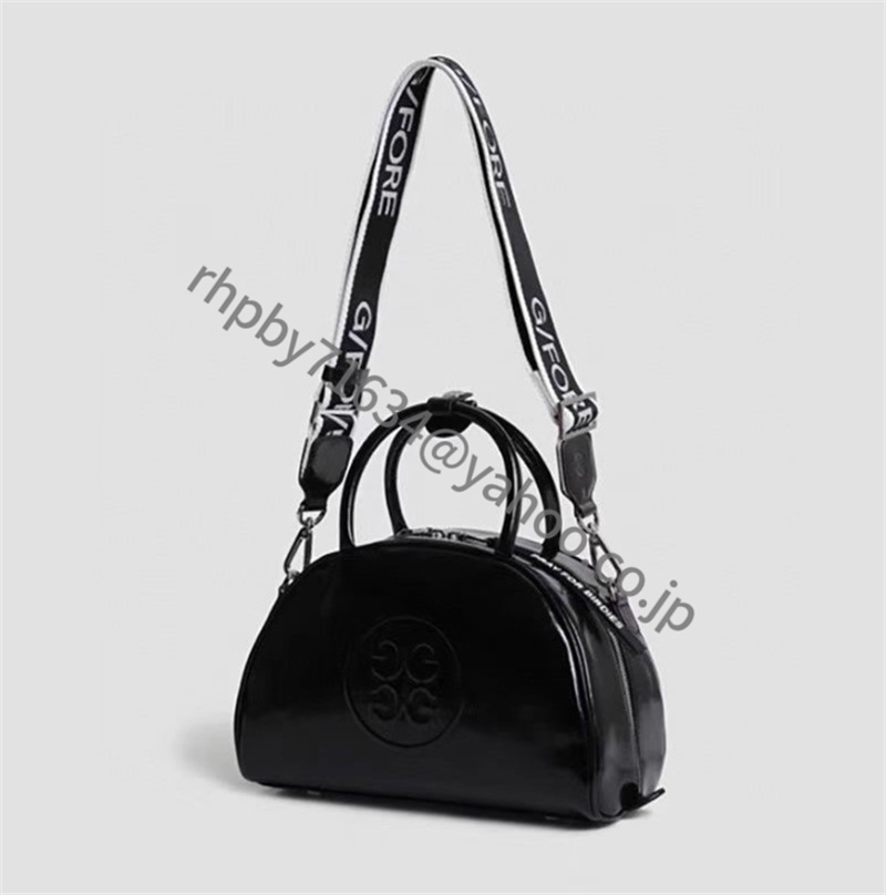 G/FORE ジーフォア ゴルフ ハンドバッグ ショルダーバッグ ブラック28*19*12 PU●RH122拍卖