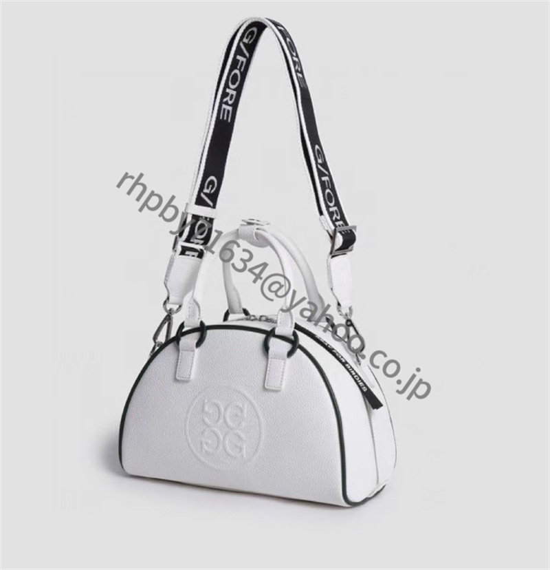 G/FORE ジーフォア ゴルフ ハンドバッグ ショルダーバッグ 28*19*12 white PU●RH130拍卖