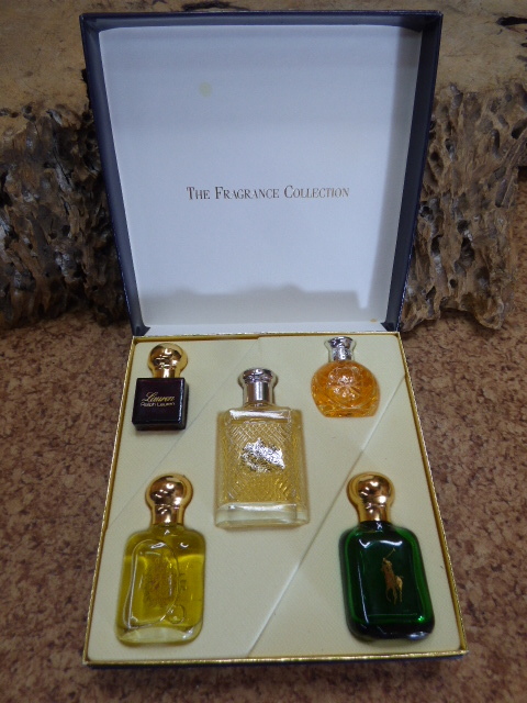 む256.ラルフローレン RALPH LAUREN フレグランスコレクション Safari POLO CREST Lauren Polo オードトワレ ミニ香水 3.5〜11ml 5本セット拍卖