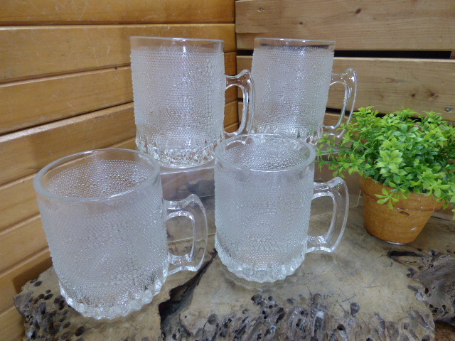 む503【4客セット】ガラスジョッキ Re Art クリスタルガラス ビールジョッキ 拍卖