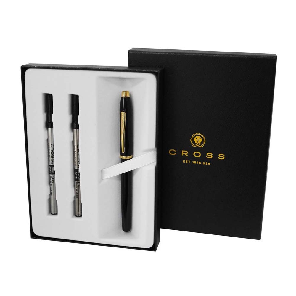 クロス CROSS センチュリーII 414-1 ブラックラッカー セレクチップローラーボール 水性ボールペン ギフトBOX拍卖