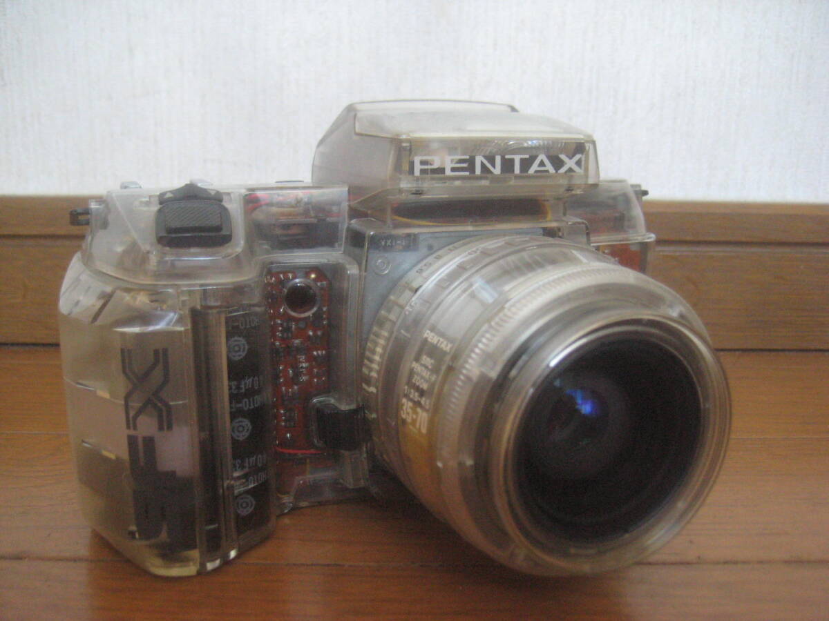 ☆博物館級 超珍品 クリヤースケルトンモデル PENTAX SFX・FZOOM 35-70/3.5-4.5 二度と出ない希少カメラ ☆拍卖