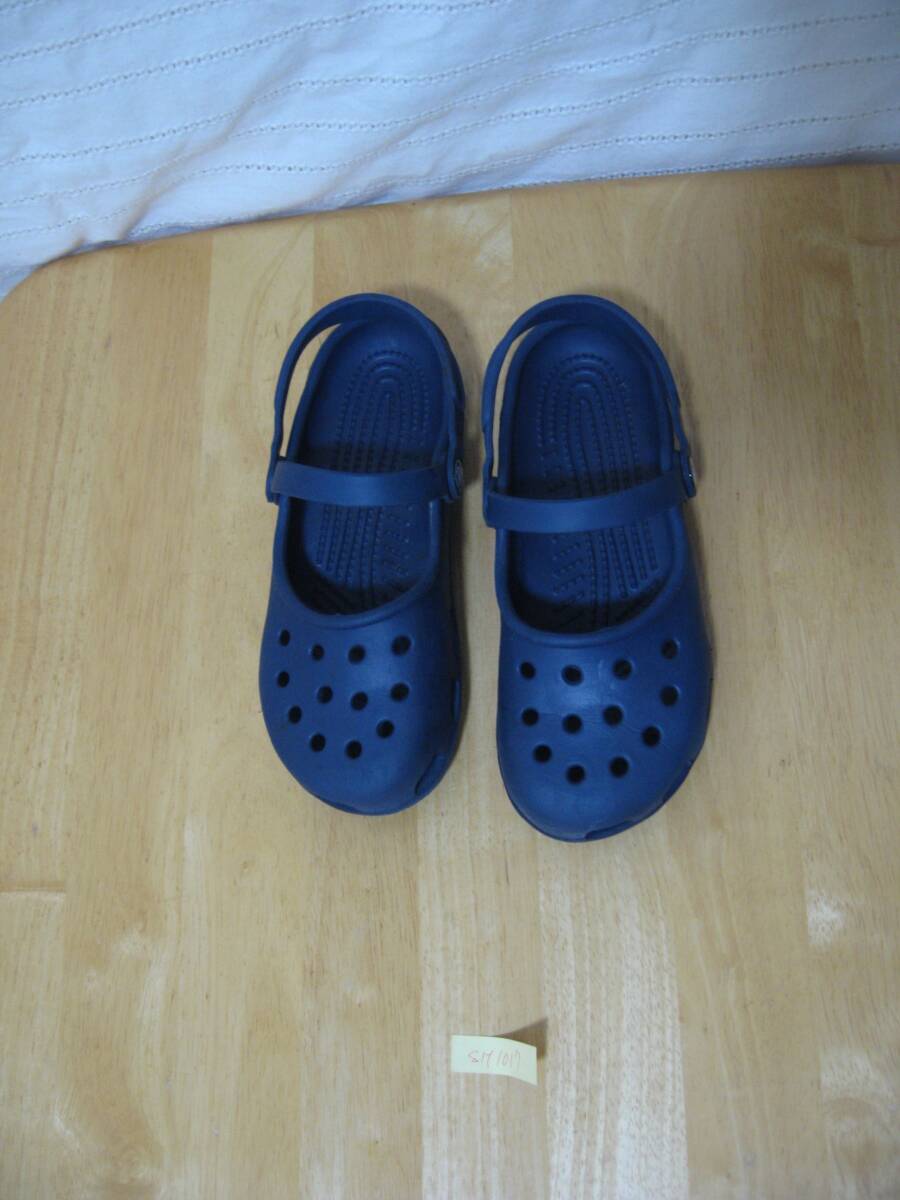 SH1017 CROCS(クロックス) サイズ22.0cm ブルー(青) 中古品 同梱可拍卖