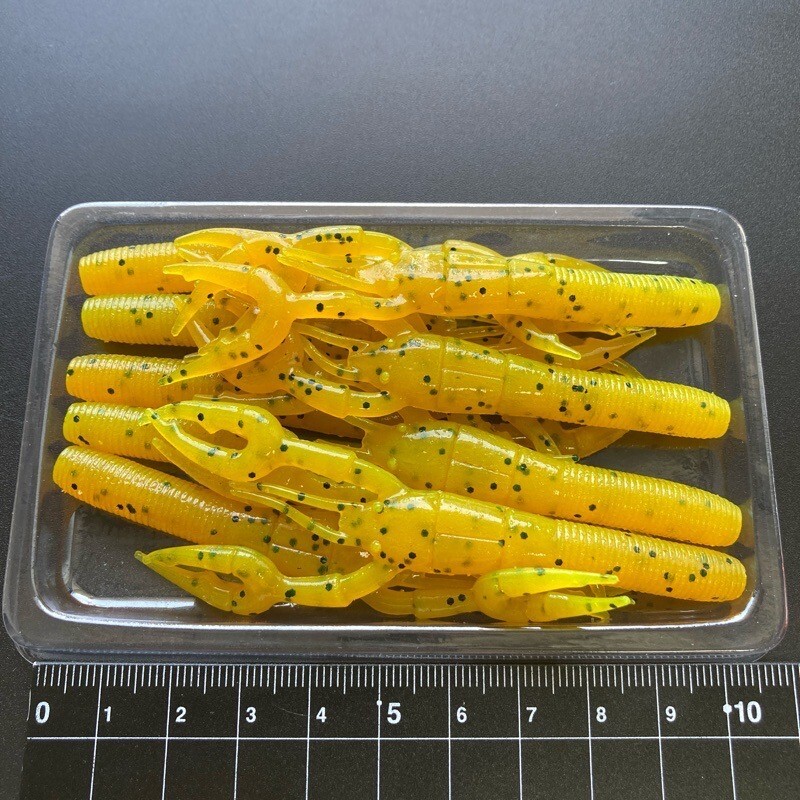 814729 ゲーリーヤマモト スモールクローダッド 9本 ゲーリークロー GARY YAMAMOTO SMALL CRAWDAD #156 チャート/ペッパー ヤヤヤケ拍卖