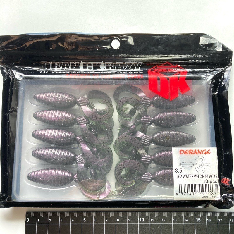814967 新品 ディレンジ ドランクレイジー 3.5インチ #ウォーターメロン/ブラックF バス ロックフィッシュ ハードロック アコウ キジハタ拍卖
