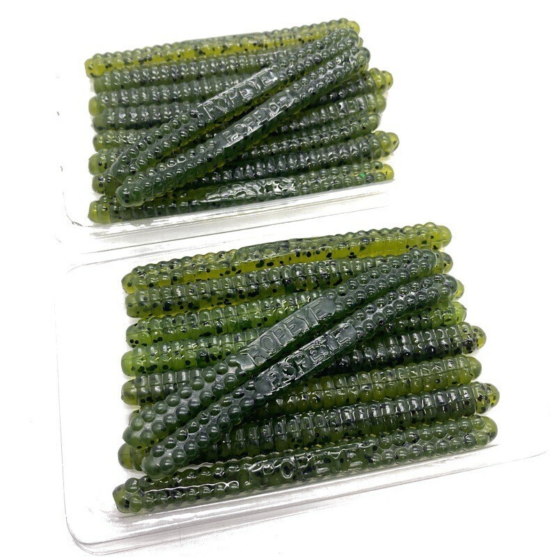 811456 ポパイ 3インチ クリンクルカッツ 20本 POPEYE KRINKLE KUTS バスフーズ 希少入手困難品 ウォーターメロンペッパー系カラー拍卖