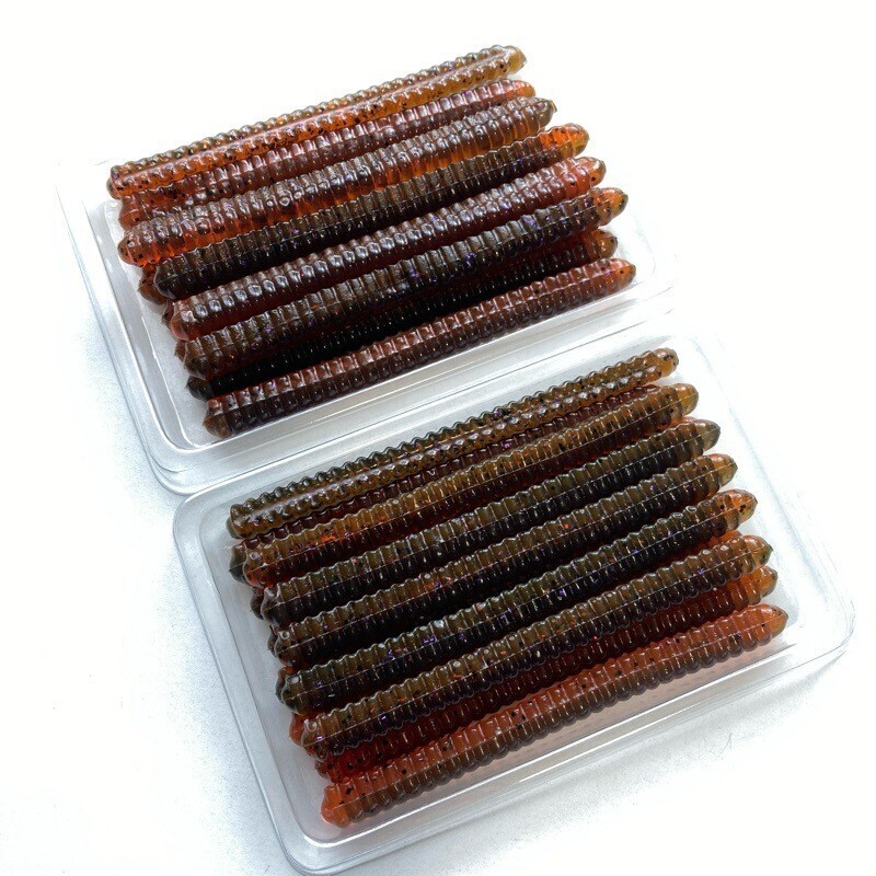 811792 ポパイ 4インチ クリンクルカッツ 25本 POPEYE KRINKLE KUTS バスフーズ 希少入手困難品 ブラウン系カラー拍卖