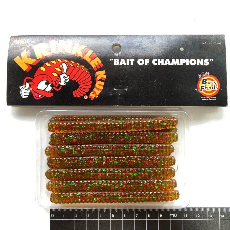 814519 ポパイ 4インチ クリンクルカッツ 15本 #パンプキン系 POPEYE KRINKLE KUTS バスフーズ 希少入手困難品拍卖