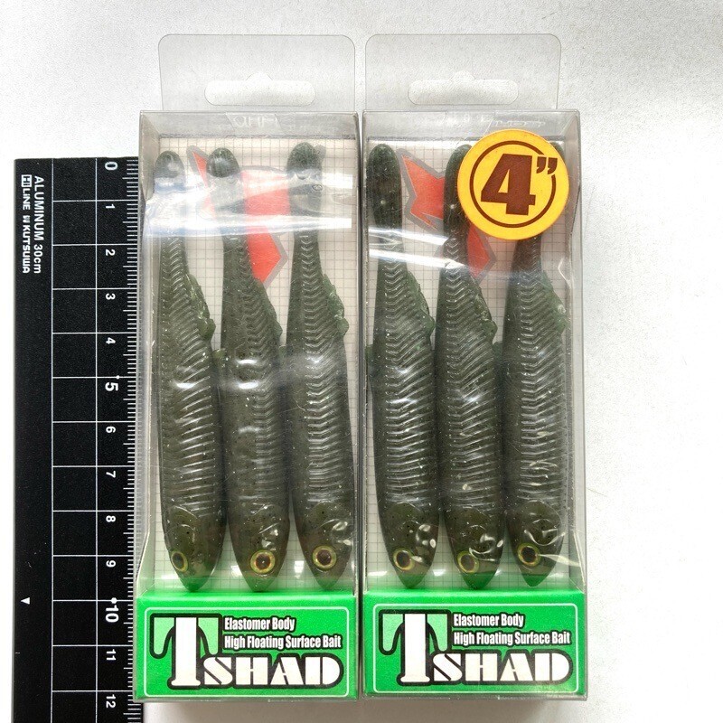 814504 新品 ジャッカル Tシャッド 4インチ 2パック #グリーンパンプキンペッパー JACKALL ティーシャッド 希少入手困難品拍卖