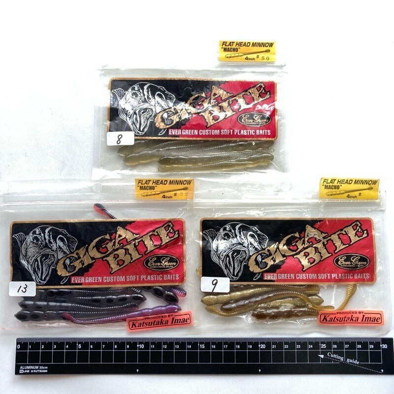 811179 エバーグリーン 4インチ フラットヘッドミノー マッチョ 30本 EVER GREEN FLAT HEAD MINNOW 今江克隆監修 カラーアソート拍卖