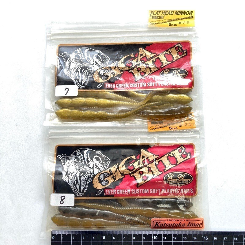 811181 エバーグリーン 5インチ フラットヘッドミノー マッチョ 15本 EVER GREEN FLAT HEAD MINNOW 今江克隆監修 カラーアソート拍卖