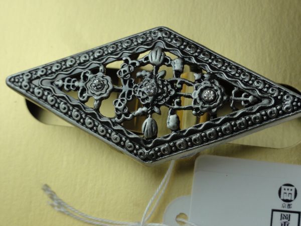 ▼三作▼新品税込 岡重 アンティーク 帯留め 13拍卖