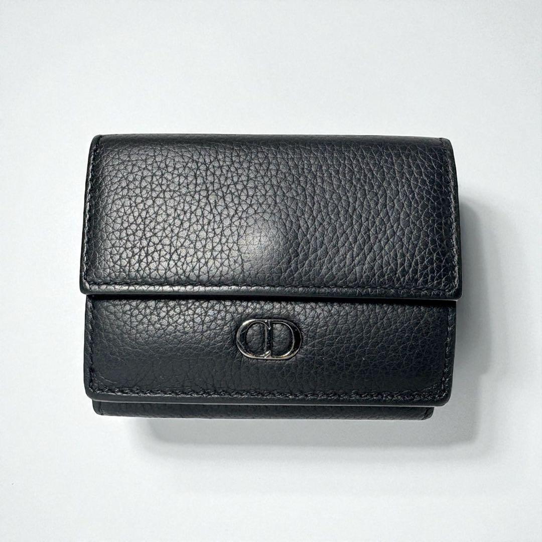 Dior ディオール CDアイコン 三つ折り ウォレット コンパクト 財布拍卖