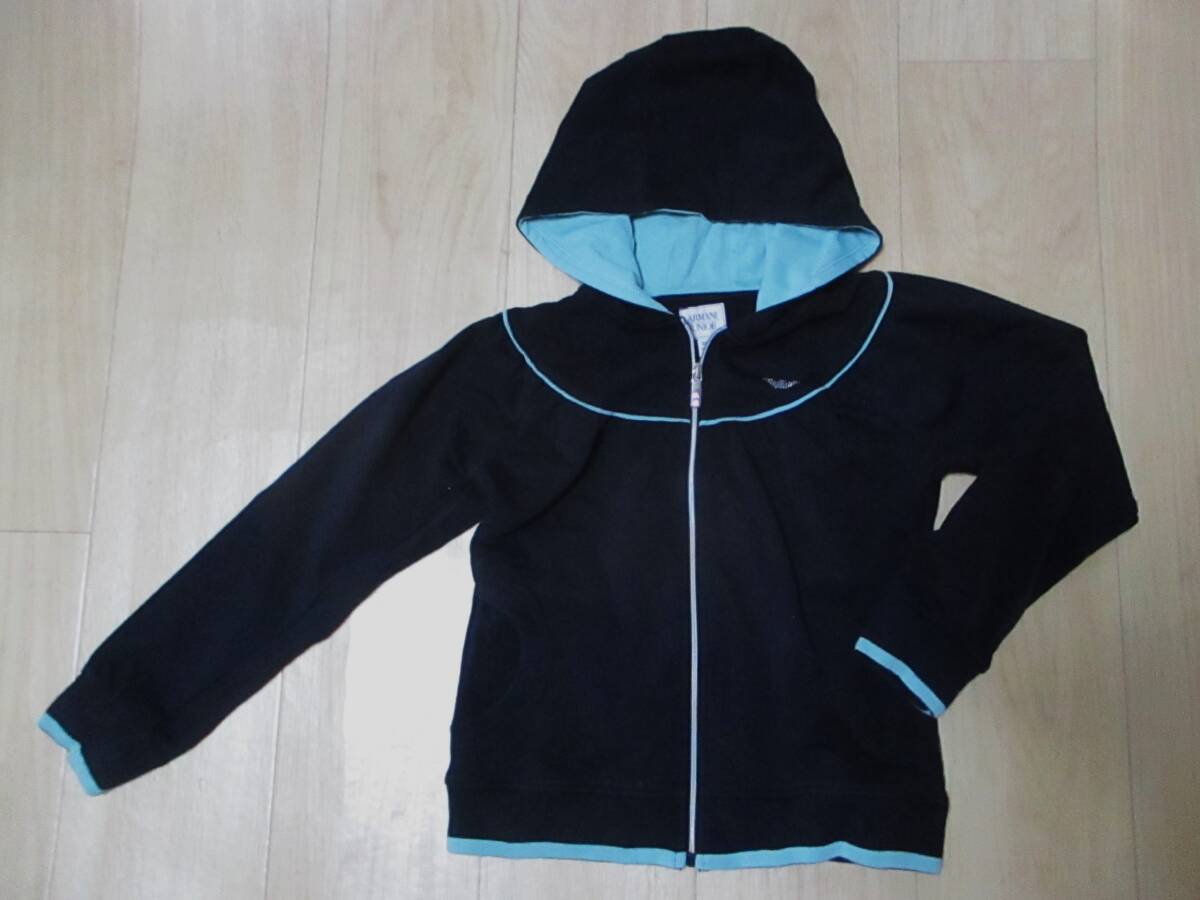 アルマーニ ジュニア・可愛いパーカー・黒色・サイズ130㎝拍卖