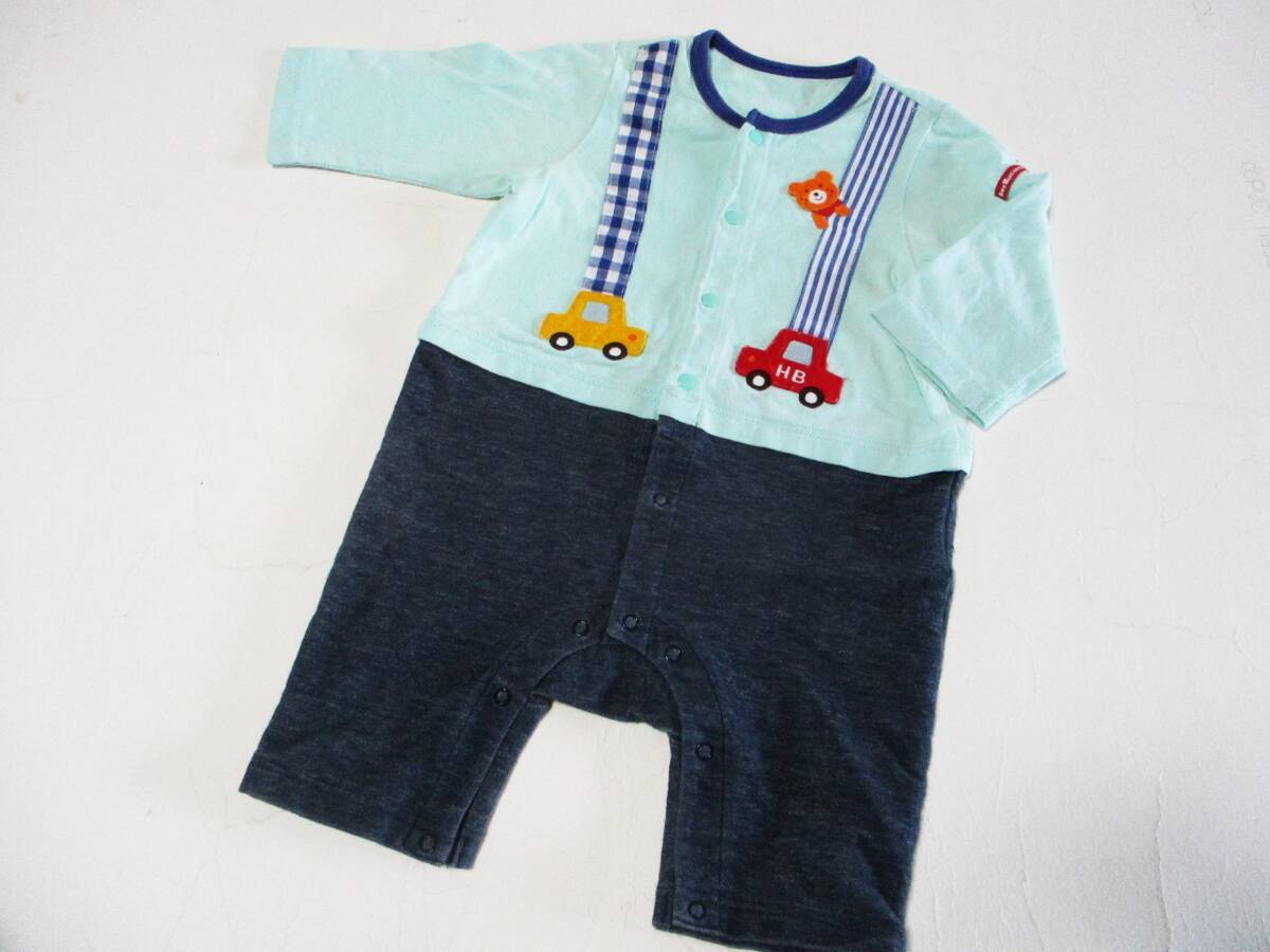 ミキハウス・可愛いカバーオール・サイズ70㎝拍卖