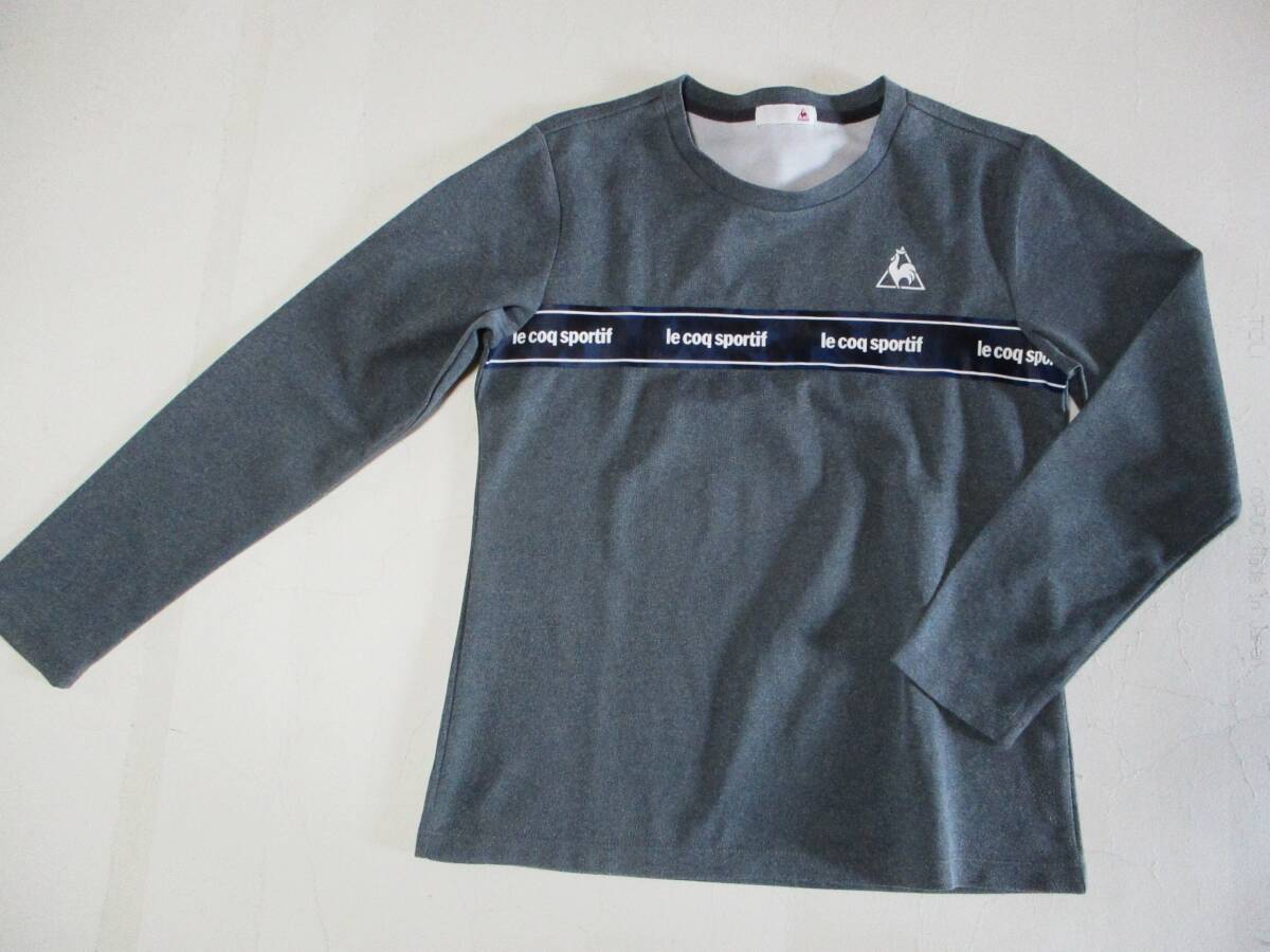 ルコック・長袖Tシャツ・グレー色・サイズM拍卖