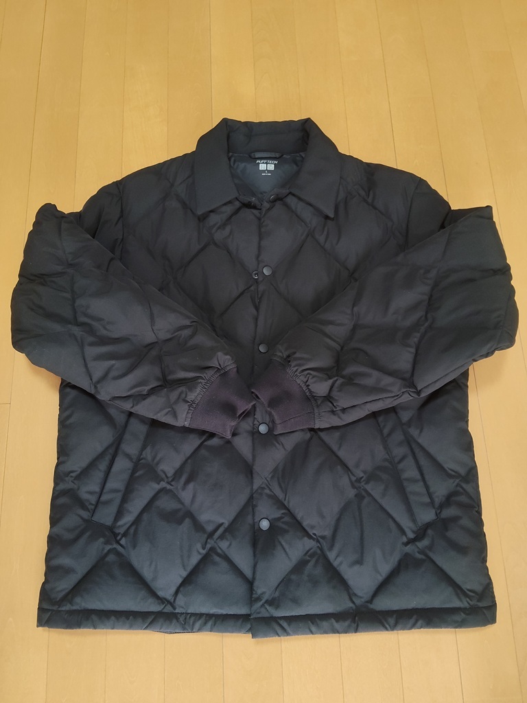 ◆【新品未着用】UNIQLOユニクロ PUFF TECHパフテック キルティングジャケット サイズL ブラック◆拍卖