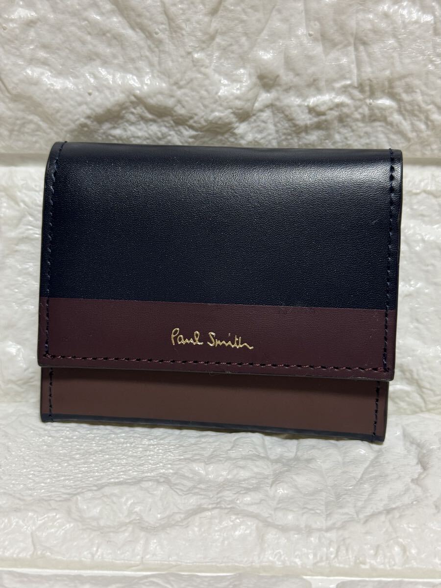 【未使用品】Paul Smith コインケース ポールスミス ネイビー 本革 J-476拍卖