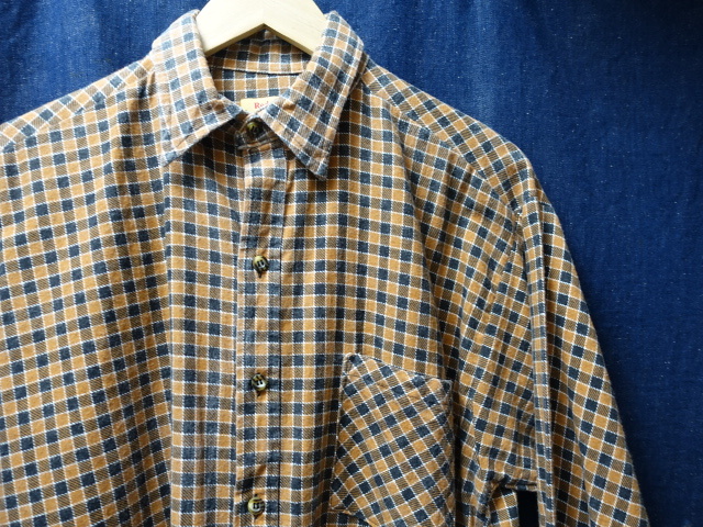 MADE IN USA ビンテージ 80'S Red Oak 長袖 チェック コットン プリントネルシャツ / ヴィンテージ 80S プリネル シャツ VINTAGE 古着 / 47拍卖