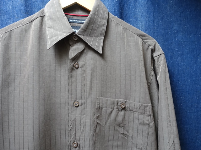 SALE USA アメリカ 古着 haggar ハガー 長袖 織柄 ポリエステル シャツ S / ヴィンテージ ビンテージ / 155 古着卸 卸 セール拍卖