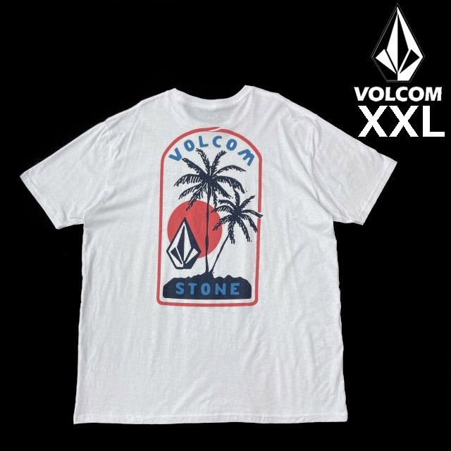 売切り【正規新品】VOLCOM ボルコム◆半袖 Tシャツ スケート サーフ ストーンロゴ バックプリント 男女兼用(XXL)白 250617-B拍卖