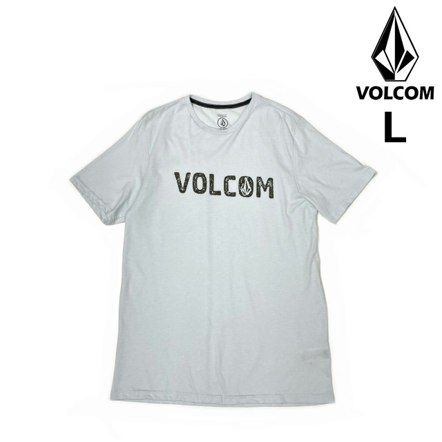 売切り【正規新品】VOLCOM ボルコム◆半袖 Tシャツ スケート サーフ ストーンロゴ 男女兼用(L)水色 250617拍卖