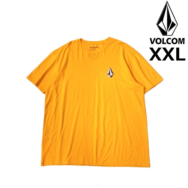 売切り【正規新品】VOLCOM ボルコム◆半袖 Tシャツ スケート サーフ ストーンロゴ 男女兼用(XXL)オレンジ 250617拍卖