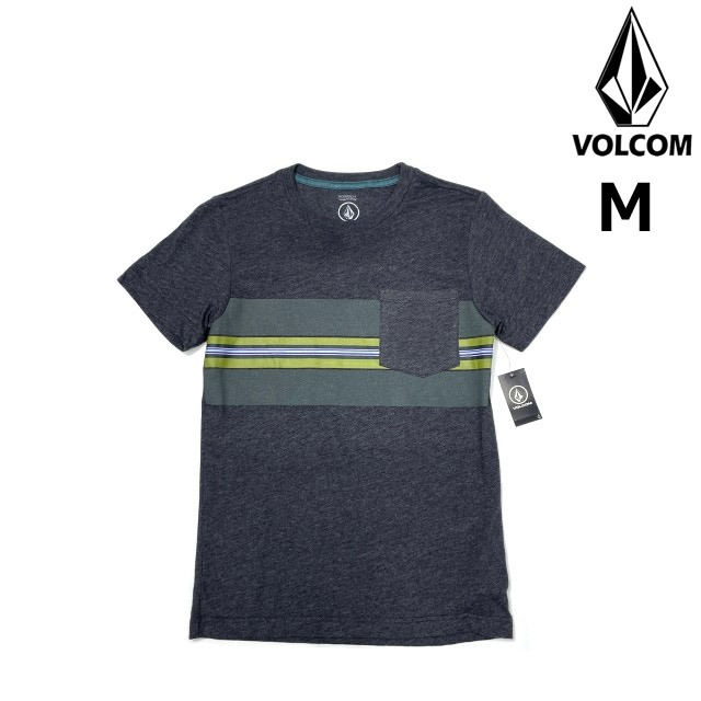 売切り【正規新品】VOLCOM ボルコム◆半袖 Tシャツ スケート サーフ ストーンロゴ 男女兼用(M)グレー 250617拍卖