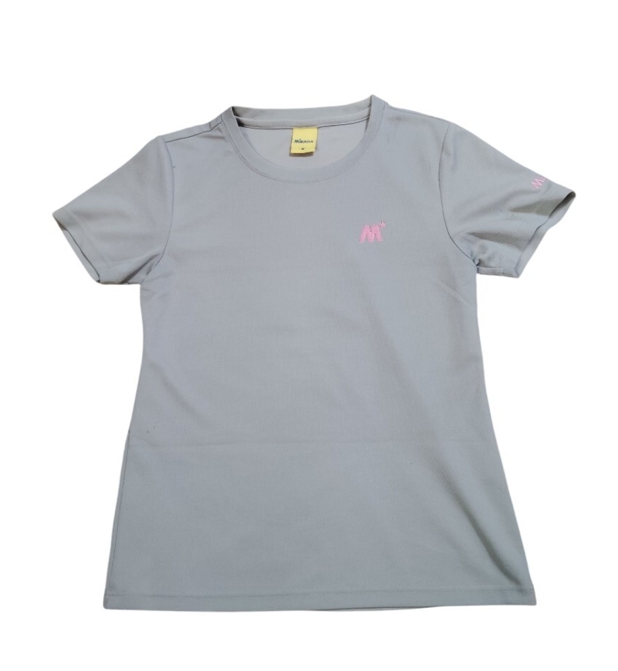 (sp61)MIKASA 半袖Tシャツ グレー  カットソー サイズM レディース トップス スポーツウェア ランニング ジム ヨガ拍卖