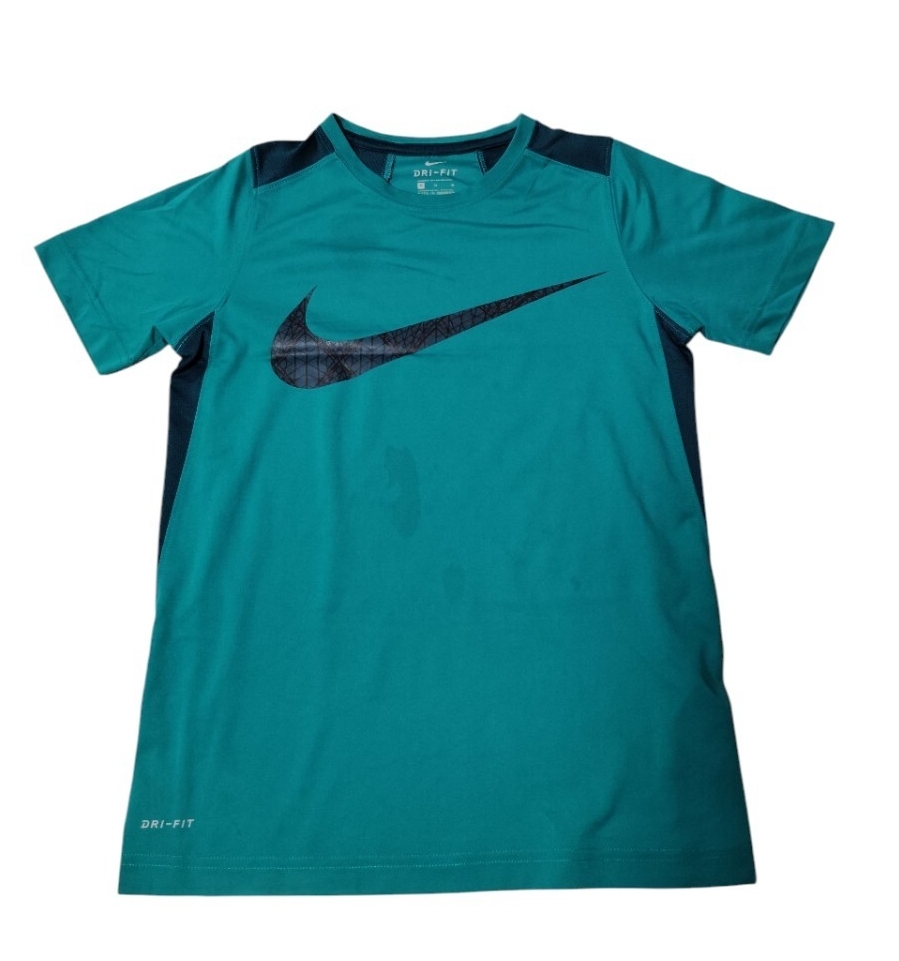 (sp35)ナイキ NIKE DRI-FIT 半袖Tシャツ グリーン キッズ Mサイズ  スポーツウェア トレーニング 匿名配送拍卖