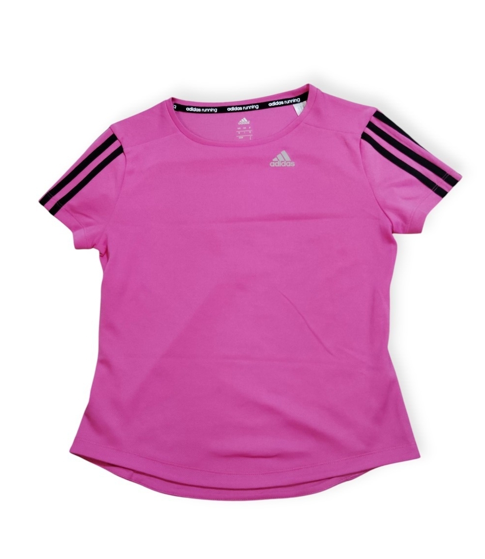 (sp57) アディダス  adidas climalite 半袖Tシャツ ピンク サイズS ランニングウェア スポーツ トレーニング ジム ヨガ拍卖