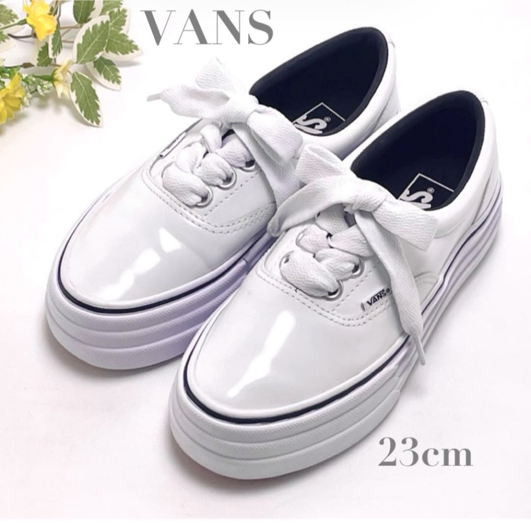 VANS ヴァンズ バンズ 厚底 スニーカー ERA 3SOLE エラ 3ソール 23cm ホワイト 白 プラットホーム レディース シューズ 靴 レースアップ拍卖