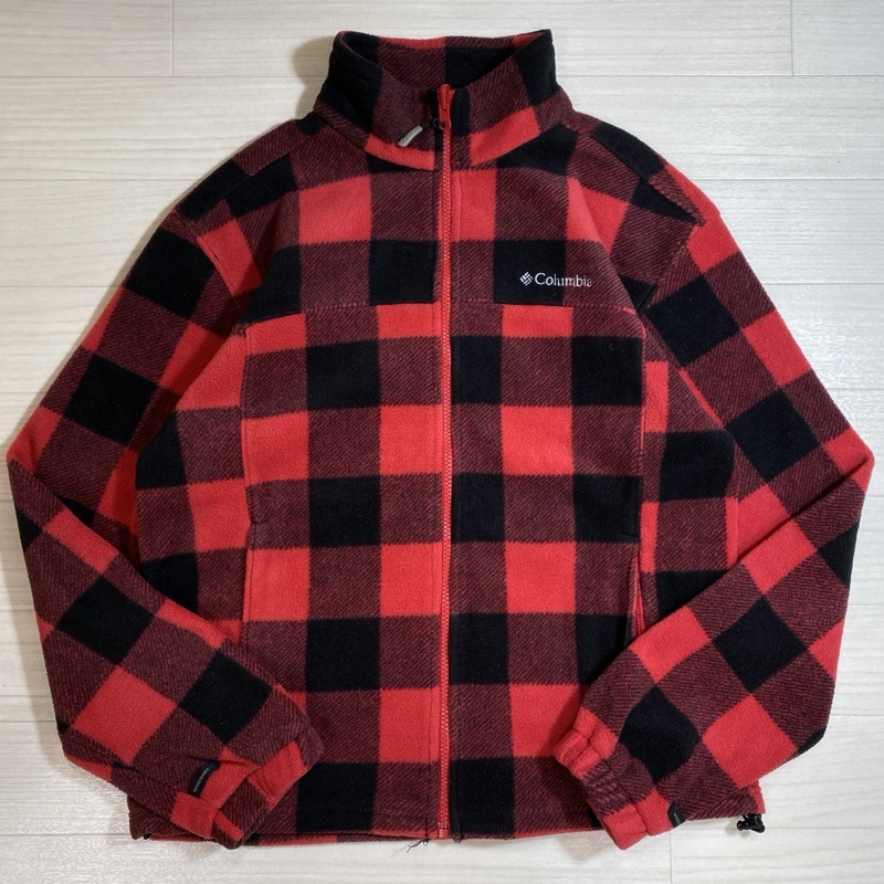 Columbia/コロンビア/ブロックチェック/ジップアップフリースジャケット/PM6622/INTERCHANGEシステム/スタンドネック拍卖
