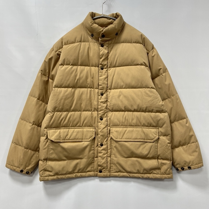 NEXT STAGE/ネクストステージ/スタンドネック/ジップアップダウンジャケット/2層ポケット/肉厚/ベージュ系/Lサイズ拍卖