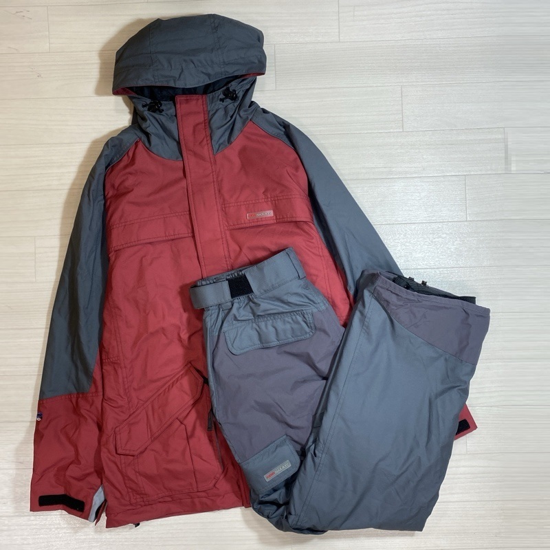 spiral revolution/スパイラルレボリューション/ウィンターウェアセットアップ/ボードウェア/スキーウェア/レッド×グレー系拍卖