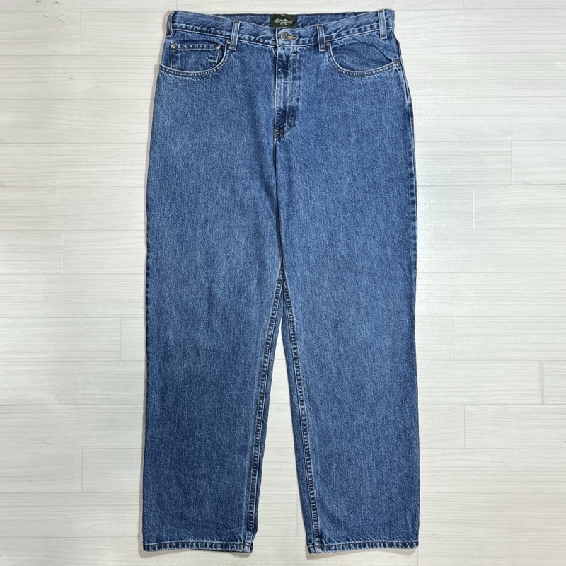 Eddie Bauer/エディーバウアー/Relaxed Fit Light Wash Denim Pant/リラックスフィット ライトウォッシュデニムパンツ/大きいサイズ/38×32拍卖