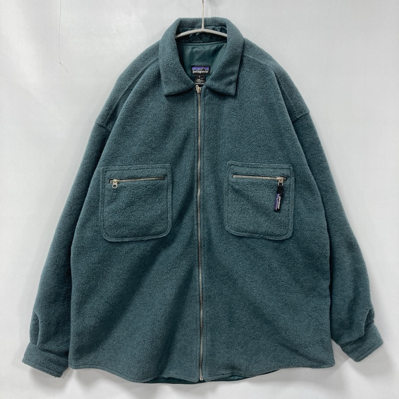 Patagonia/パタゴニア/90s/USA製/SYNCHILLA OVER SHIRT/シンチラオーバーシャツ/グリーン系/フリースシャツジャケット/95年製/ビンテージ拍卖
