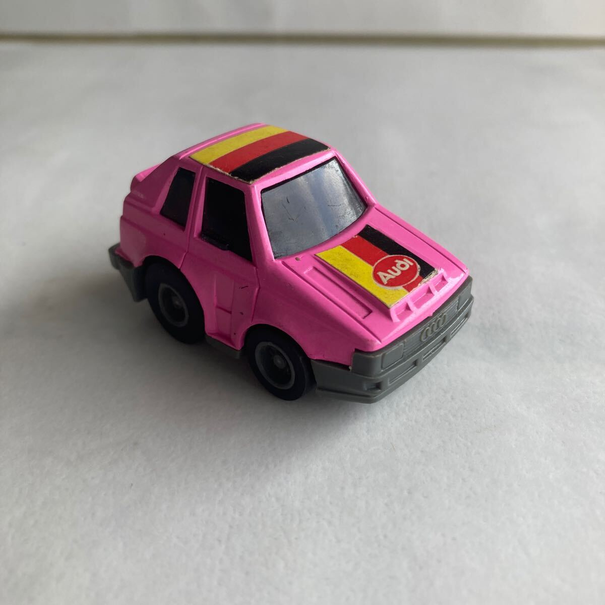 ■ナガノ アウディクワトロ チョロQ風ミニカー 旧車自動車模型プルバック昭和レトロ 当時物ビンテージおもちゃ昔古い食玩おまけ2a拍卖