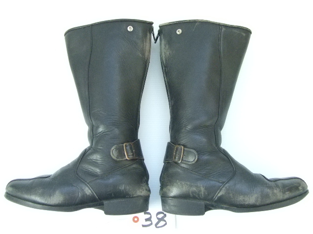 27.0cm 中古 本革 トーヨコ 特攻ブーツ 黒色 黒 ロングブーツ 旧車 昭和 ビンテージ 暴走族 カフェレーサー 族車 東横 当時物 27cm sub38拍卖