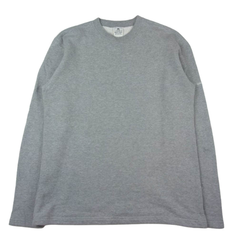 LOOPWHEELER ループウィラー コットン クルーネック スウェット トレーナー グレー系 L【中古】拍卖