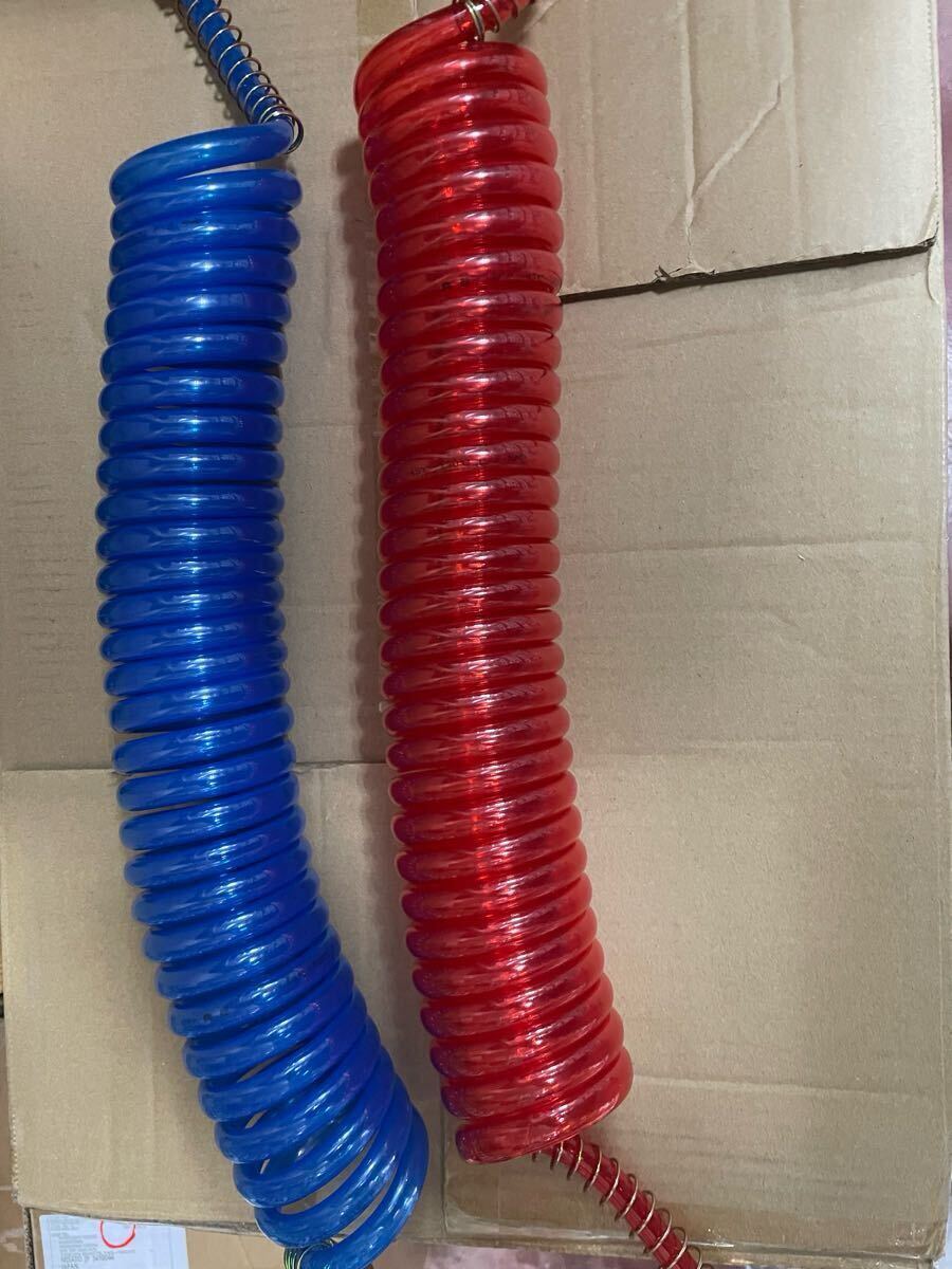 在庫処分 特価! 新品 スパイラルホース トレーラー 青 赤 セット拍卖