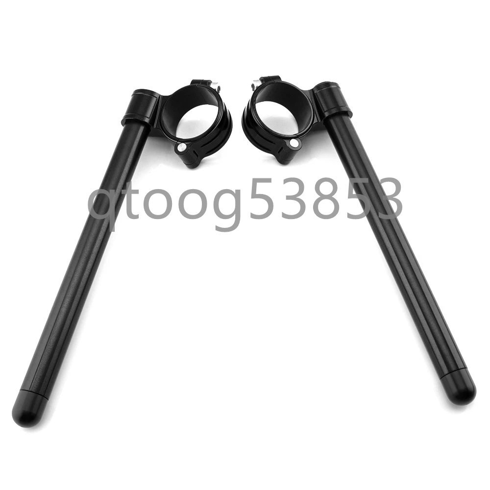 BMW R NINE T S1000RR S1000R HP4用 オートバイCNCハンドルバー 55mmクランプクリップ クリップオン レーシング調整可能フォークハンドルバ拍卖