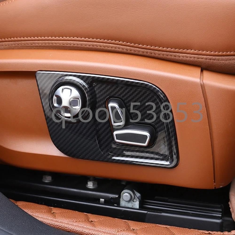 ドライカーボン製 マセラティ ギブリ クアトロポルテ レヴァンテ シートアジャストスイッチパネル 2枚拍卖