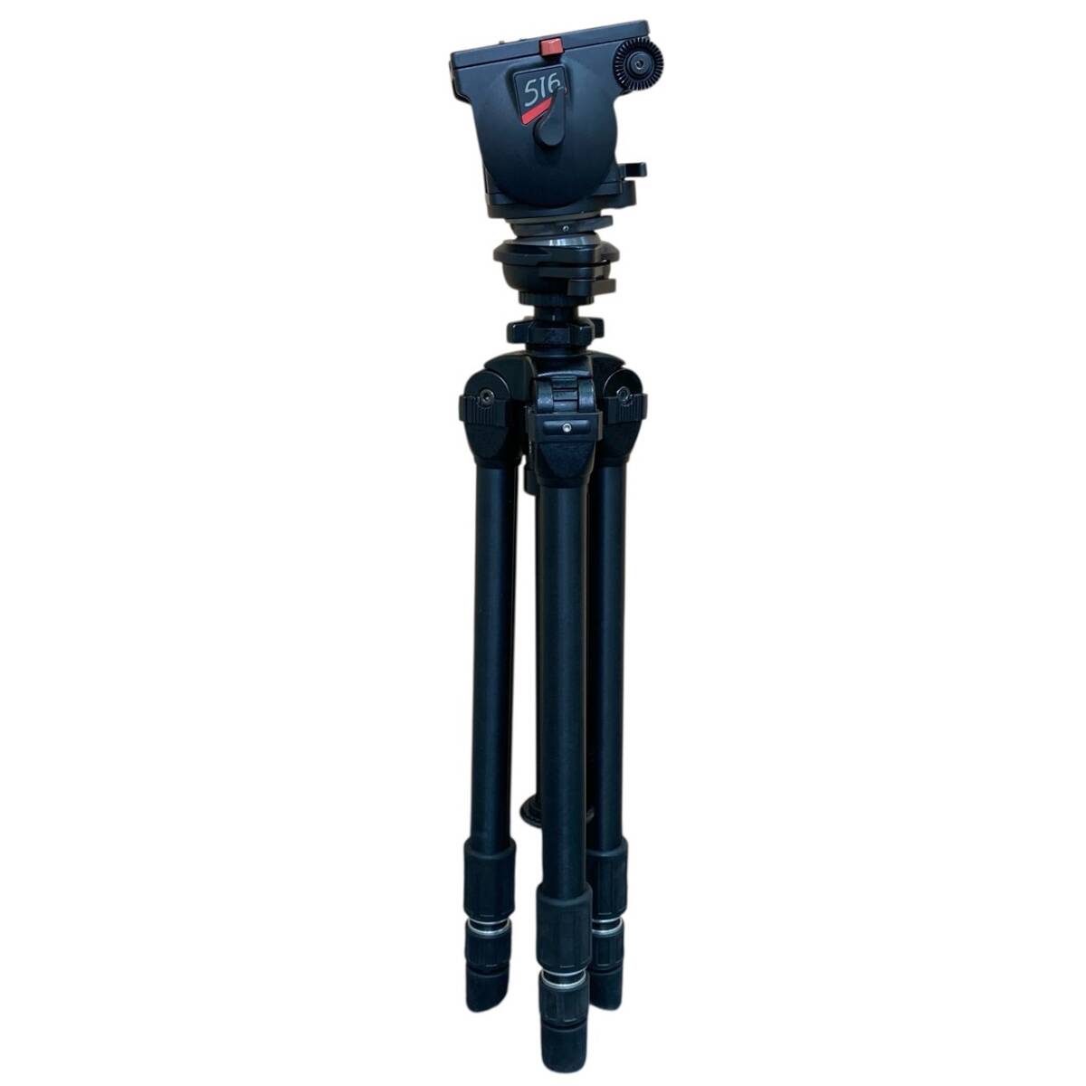 ★SLIK スリック 大型三脚 ザ プロフェッショナル 6078 4段三脚/Manfrotto ボールカメラレベラー 438 /ビデオ雲台516 3点セット拍卖